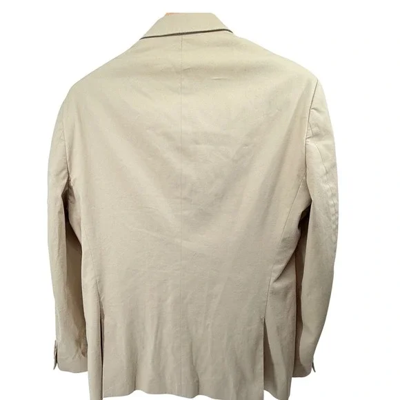 Bar III Slim Fit Mens Tan Cotton Blend 2-Piece Suit coat 42R pants 34W x 32L